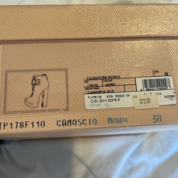 Prada Brown Booties with Buckle Sz 38 - Picture 8 of 8